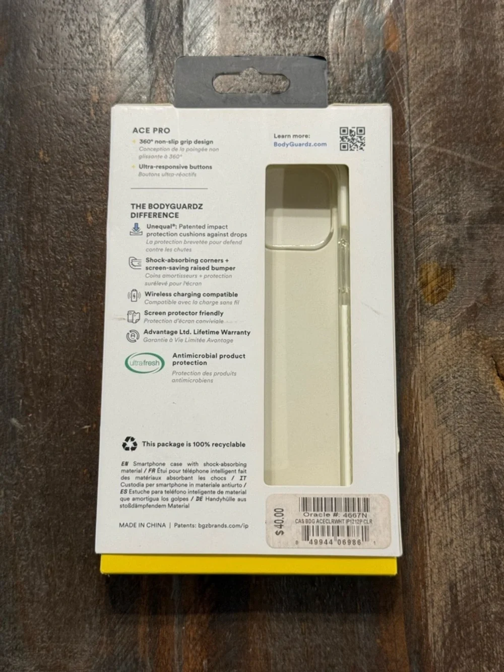 iPhone 12 / iPhone 12 Pro Body Guardtz Clear Slim Protective Case NWT